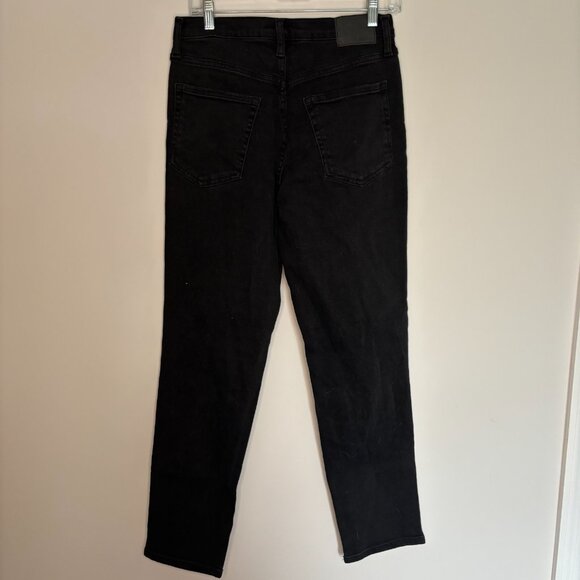 AEROPOSTALE NEW Mom Jean Womens 6R Black Distressed Denim - Picture 2 of 8